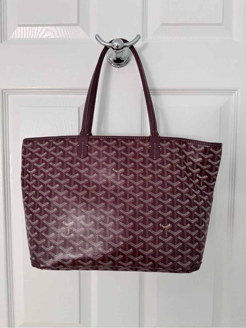 Goyard Sac Artois PM Tote Bag Burgundy